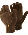 FLOSO-LadiesWomens-Winter-Capped-Fingerless-Magic-Gloves-One-Size-Black-0-0