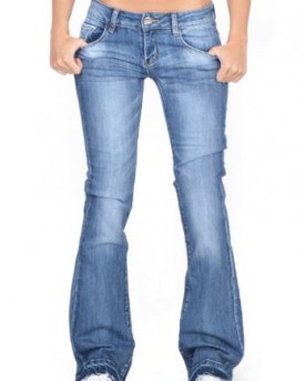 Faded-Flared-Hipster-Bootcut-Stretch-Jeans-with-Frayed-Leg-Ends-Blue-8-0