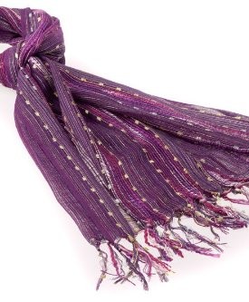 Fair-trade-neck-scarf-Purple-Lightweight-handmade-fashion-cotton-scarf-0
