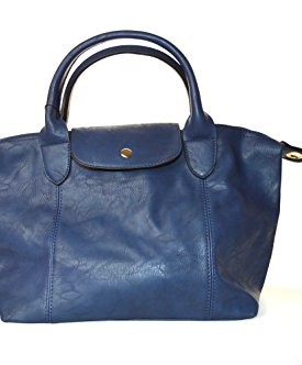 Fashion-Lady-Suede-Leather-Hand-Bag-DARK-BLUE-0