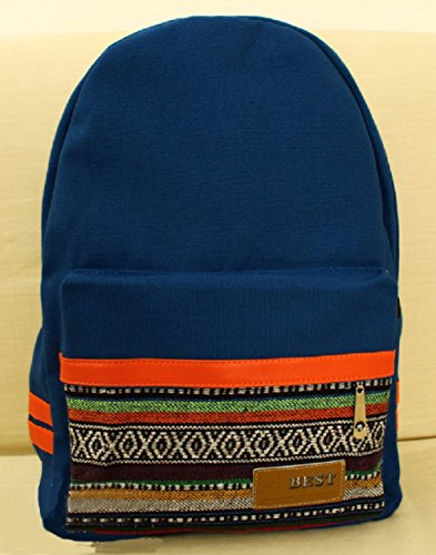 Fashion Plaza Hot shoulders backpack school bag backpack teenage girl Dame Student Sweet canvas colors Backpack School Campus Book Bag Satchel Shoulder female girlfriend birthday gift design with five-star style for teen girls-ladies shoulder bags, multi color option C5001 (light blue) - Image 4