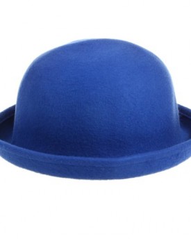 Fashion-Wool-Plain-Womans-Fashion-Vouge-Vintage-Bowler-Derby-Hat-Cap-light-blue-0