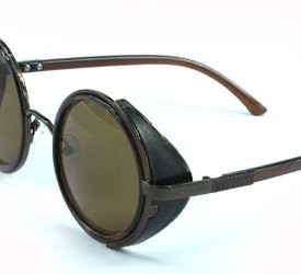 FashionLDN-Steampunk-Sunglasses-50s-Round-Glasses-Cyber-Goggles-Vintage-Retro-Style-Blinder-Black-0