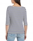Fever-Womens-Bridgett-Striped-34-Sleeve-T-Shirt-White-NavyCream-Stripe-Size-18-0-0
