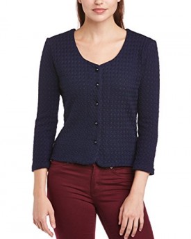 Fever-Womens-Winsford-Button-Front-34-Sleeve-Cardigan-Blue-Navy-Size-12-0