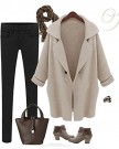 Finejo-Women-Batwing-Loose-Jumper-Knit-Cardigan-Sweater-Long-Design-Jacket-Coat-One-Size-Beige-0-0