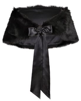 Flora-Faux-fur-Satin-lined-Bridal-StoleWedding-Bolerocode-YRB-BLACK-0