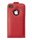 Fonerize-Flip-Real-Leather-Wallet-Card-Case-for-iPhone-4-4S-Red-0-0