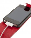 Fonerize-Flip-Real-Leather-Wallet-Card-Case-for-iPhone-4-4S-Red-0-4