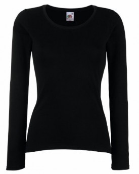 Fruit-Of-The-Loom-Ladies-Lady-Fit-Valueweight-Long-Sleeve-T-Shirt-XS-Black-0