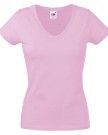 Fruit-Of-The-Loom-Ladies-Lady-Fit-Valueweight-V-Neck-Short-Sleeve-T-Shirt-M-Light-Pink-0