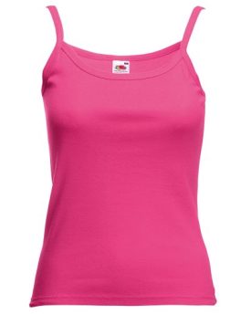 Fruit-Of-The-Loom-Ladies-Sleeveless-Lady-Fit-Strap-T-ShirtVest-XS-Fuchsia-0