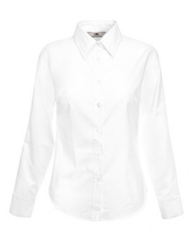 Fruit-Of-The-Loom-Lady-Fit-Oxford-Long-Sleeve-Shirt-White-M-0