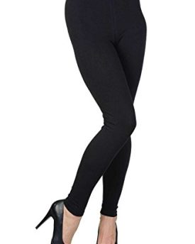 Full-Lenght-or-Cropped-Leggings-Sizes-S-3XL-95-COTTON-WIDE-RANGE-OF-COLOURS-X-Large-Full-Length-Black-0