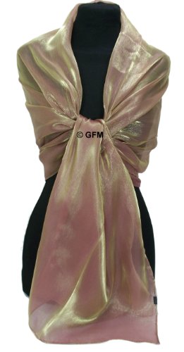 GFM Sheer Shimmer Iridescent Scarf (ColorCode: OXRD - 2)(N3) - Image 3