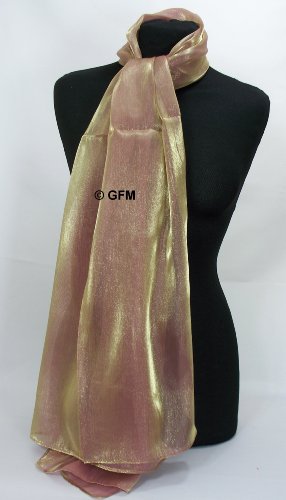 GFM Sheer Shimmer Iridescent Scarf (ColorCode: OXRD - 2)(N3) - Image 5