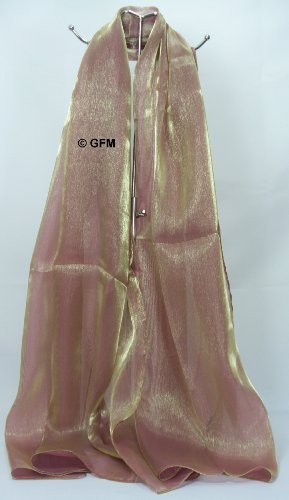 GFM Sheer Shimmer Iridescent Scarf (ColorCode: OXRD - 2)(N3) - Image 6