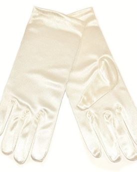 GIZZY-Ladies-Plain-Satin-Cuff-Length-Occasion-Gloves-Cream-0