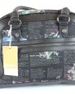 Galliano-Womens-handbag-with-stylish-newsprint-black-0-1