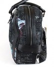 Galliano-Womens-handbag-with-stylish-newsprint-black-0-4