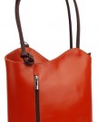 Genuine-Italian-Leather-Orange-with-Brown-Handbag-Shoulder-Bag-or-Back-Pack-LARGER-VERSION-Includes-a-Protective-Dust-Bag-0-6