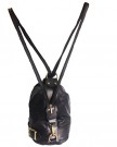 Genuine-Soft-Italian-Leather-Black-Shoulder-Bag-Ruck-Sack-or-Back-Pack-Handbag-0-0
