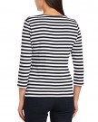 Gerry-Weber-Womens-Motif-Striped-34-Sleeve-Top-Multicoloured-BlueWhite-Size-16-0-0