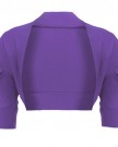 Girls-Ruched-Sleeve-Cotton-Bolero-Shrug-in-Purple-7-8-Years-0-0