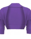 Girls-Ruched-Sleeve-Cotton-Bolero-Shrug-in-Purple-7-8-Years-0