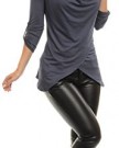 Glamour-Empire-Womens-Ladies-Buttoned-Roll-Up-Sleeves-Top-Jumper-Tunic-044-UK-10-Blue-Grey-0-3