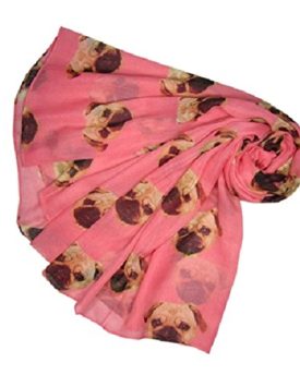 Gorgeous-Ladies-Pug-Dog-Design-Fashion-Scarf-by-LilyRosa-0