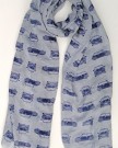 Grey-Blue-Mini-Car-Scarf-Fashion-Scarves-With-Hanging-Heart-Gift-0