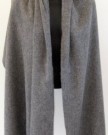 Grey-Cashmere-Wool-Shawl-Scarf-Wrap-With-Fur-Pom-Poms-By-Handbag-Bliss-0