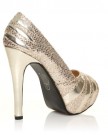H13-Champagne-Glitter-Stiletto-High-Heel-Party-Peep-Toe-Shoes-Size-UK-5-EU-38-0-1