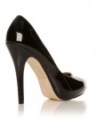 H251-Black-Patent-PU-Leather-Stiletto-High-Heel-Concealed-Platform-Court-Shoes-Size-UK-6-EU-39-0-1