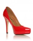 H251-Red-Patent-PU-Leather-Stiletto-High-Heel-Concealed-Platform-Court-Shoes-Size-UK-5-EU-38-0-0