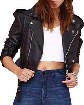 HDY-Womens-Cool-Stud-Rider-Moto-Pu-Leather-Power-Shoulder-Jacket-Coat-2XL-0