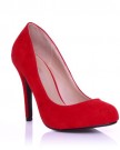 HILLARY-Red-Faux-Suede-Stilleto-High-Heel-Classic-Court-Shoes-Size-UK-8-EU-41-0-0