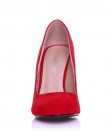 HILLARY-Red-Faux-Suede-Stilleto-High-Heel-Classic-Court-Shoes-Size-UK-8-EU-41-0-3