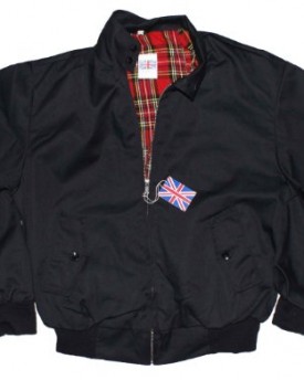 Harrington-Jacket-with-Tartan-Lining-Black-XL-0