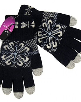 Hey-Hey-Twenty-Touchscreen-Gloves-Angora-Wool-Blend-Fairisle-Colour-Black-Ladies-0