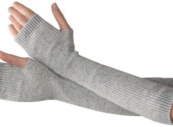 High-Quality-Wool-Wrist-Arm-Warmer-Long-Fingerless-Gloves-Dark-Grey-0