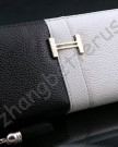 Hit-color-Long-Faux-Leather-Women-Zipper-Wallet-ClutCh-Bag-Ladies-Purse-Handbags-Black-0