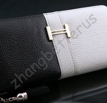 Hit-color-Long-Faux-Leather-Women-Zipper-Wallet-ClutCh-Bag-Ladies-Purse-Handbags-Black-0
