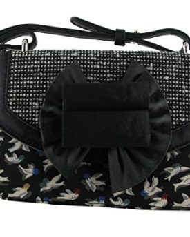 Irregular-Choice-Hook-Line-and-Sinker-Black-Multi-New-Womens-Had-Clutch-Bag-0