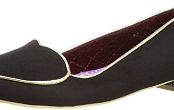 Irregular-Choice-Womens-Flat-Love-Court-Shoes-4050-21A-40-Black-65-UK-40-EU-0