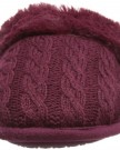 Isotoner-Womens-Cable-Knit-Pillowstep-Mule-Berry-Slippers-95327BER6-6-UK-39-EU-0-2