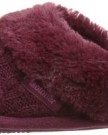 Isotoner-Womens-Cable-Knit-Pillowstep-Mule-Berry-Slippers-95327BER6-6-UK-39-EU-0-3