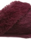 Isotoner-Womens-Cable-Knit-Pillowstep-Mule-Berry-Slippers-95327BER6-6-UK-39-EU-0-4