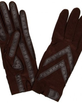 Isotoner-Wonderfit-Isotoner-Original-Spandex-Womens-Gloves-Brown-One-Size-0